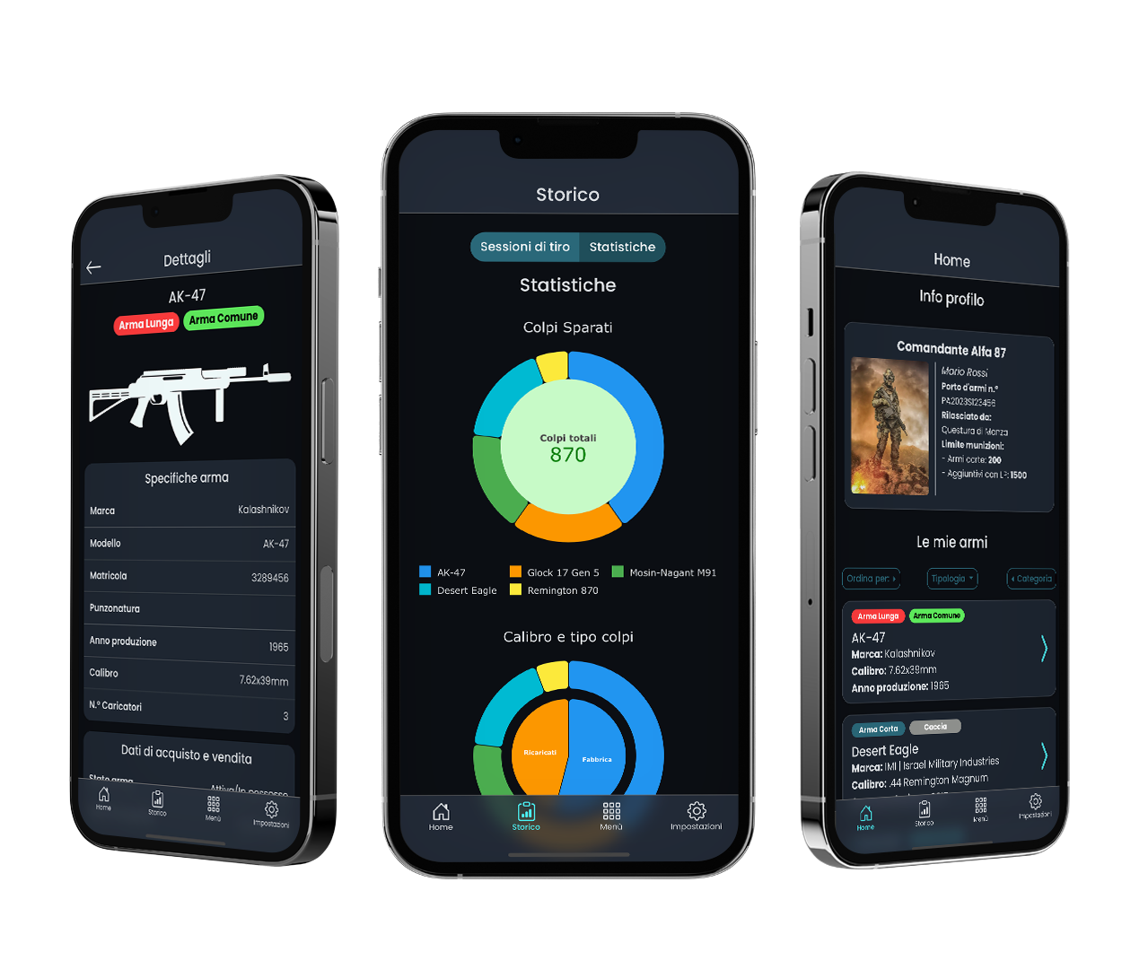 MyWeapons App Screenshots